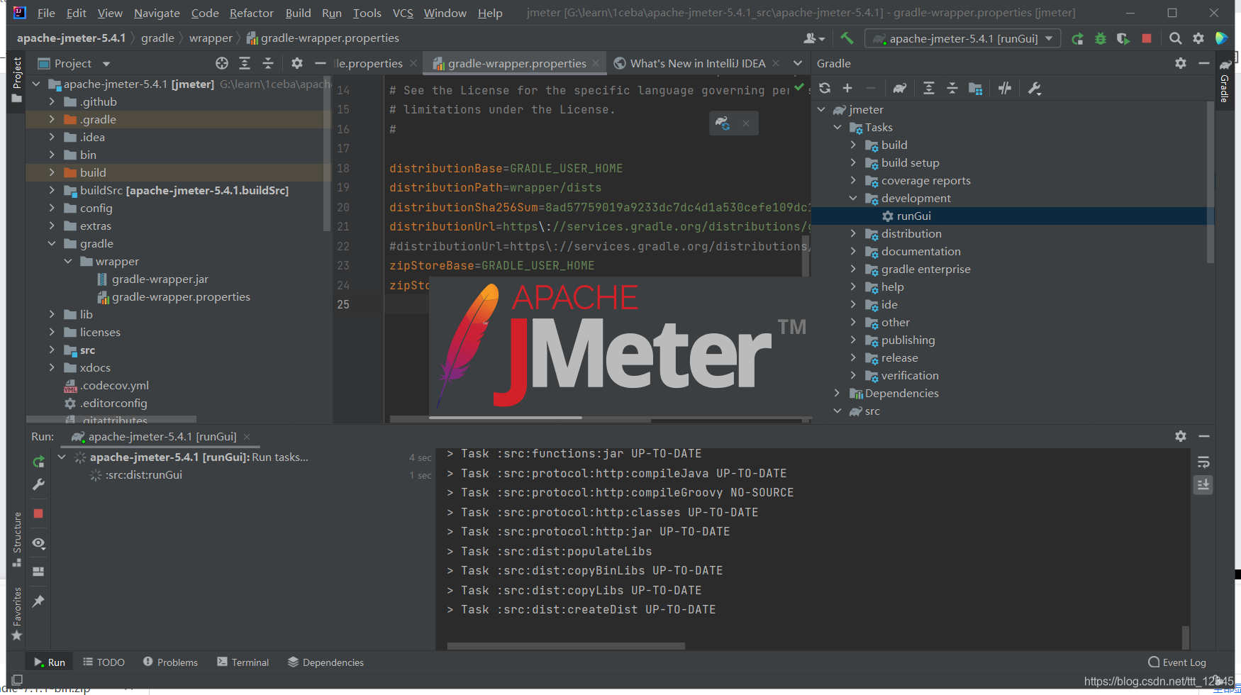 以Jmeter源码方式在idea中运行Jmeter界面(Jmeter最新版本5.4.1)最全趟坑指南_jmeter idea-CSDN博客