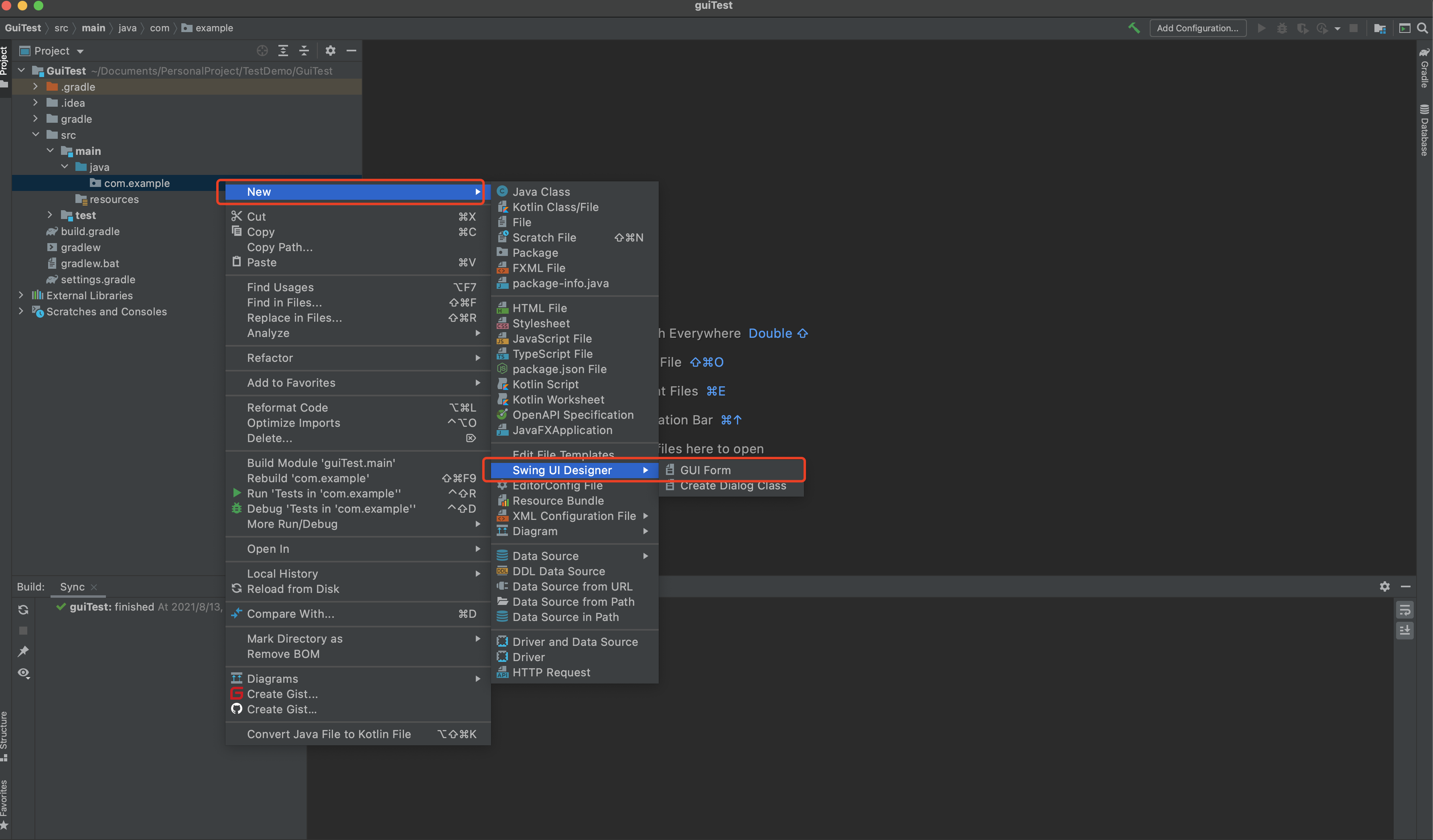 Mac Idea 新建 java gui 项目_idea写gui登录界面-CSDN博客