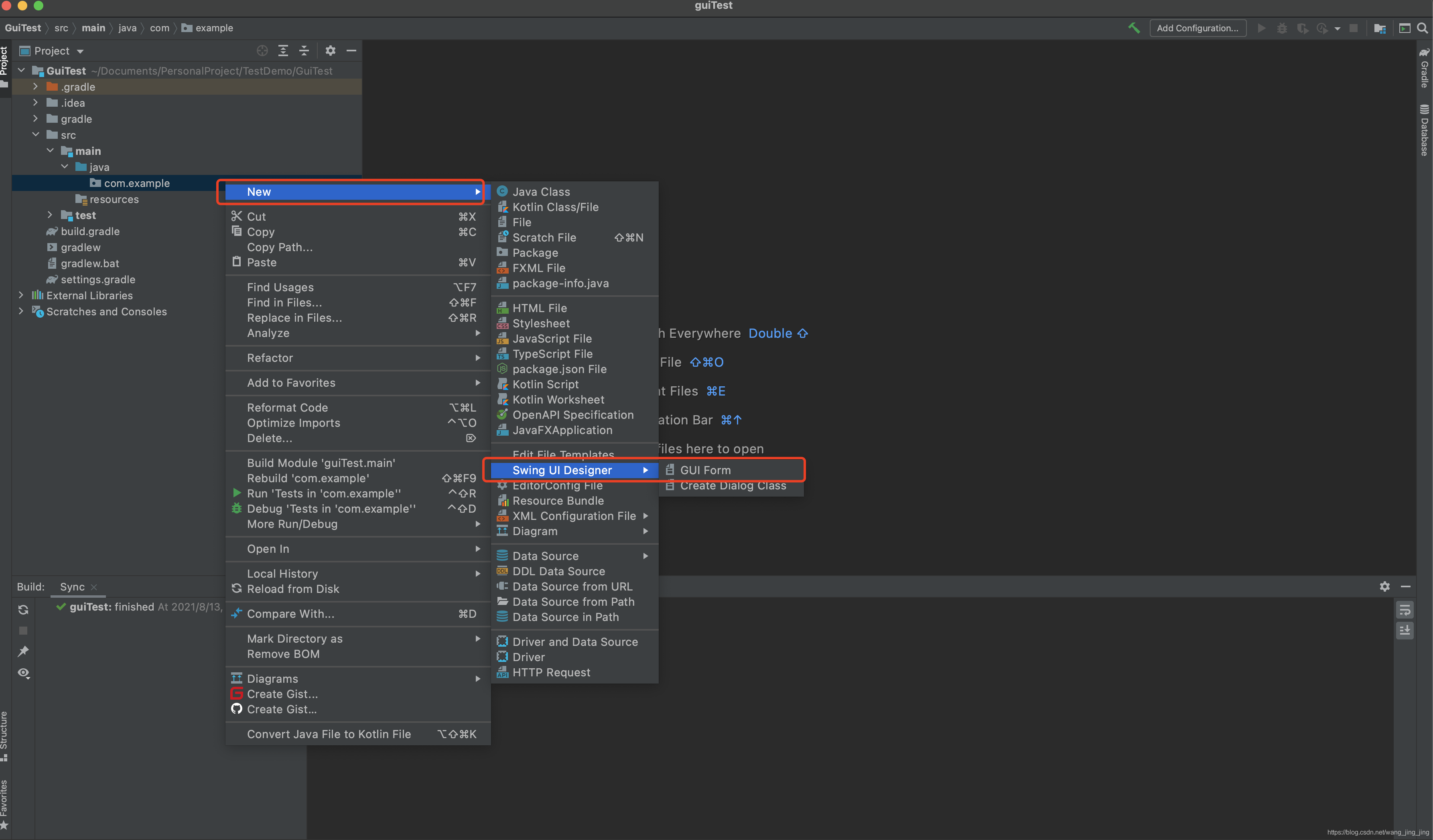 Mac Idea 新建 java gui 项目_idea写gui登录界面-CSDN博客