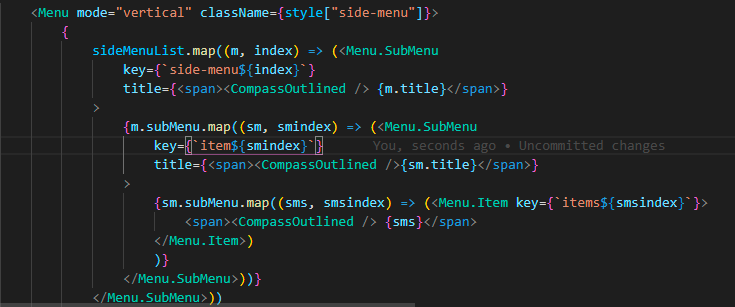 react-antd-menu-submenu-warning-key-csdn-warning-js-6-warning-duplicated-key-sub