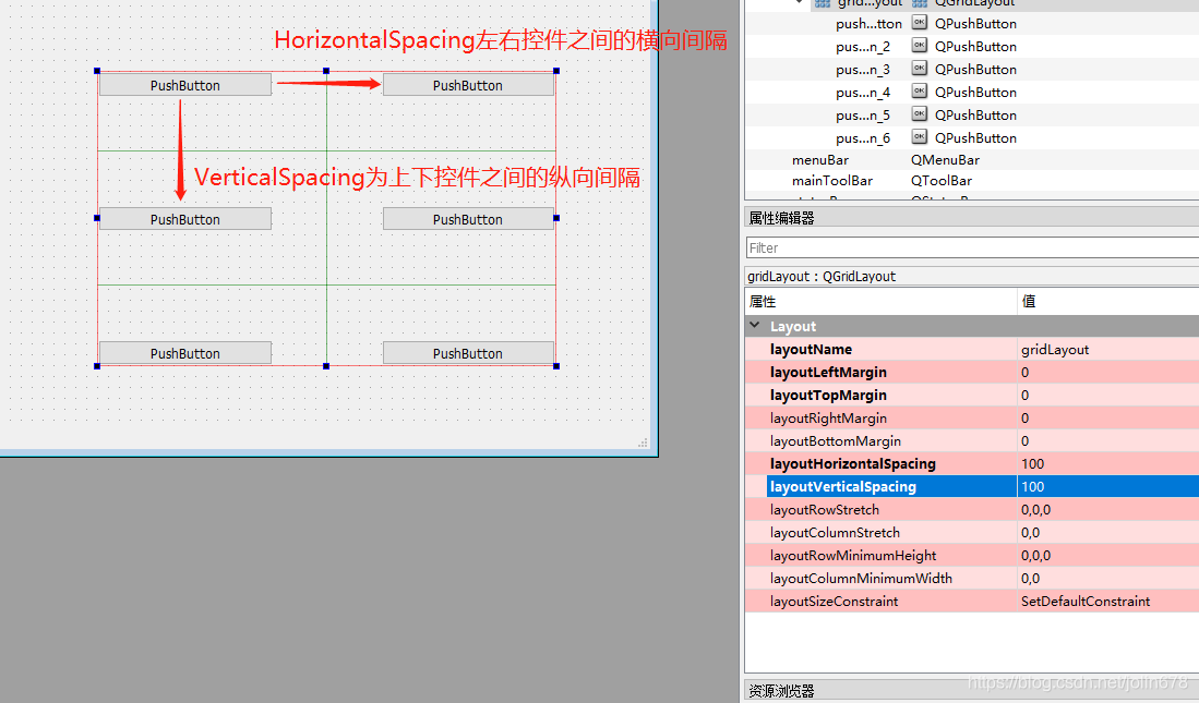 QGridLayout(表格布局)详细使用说明-CSDN博客