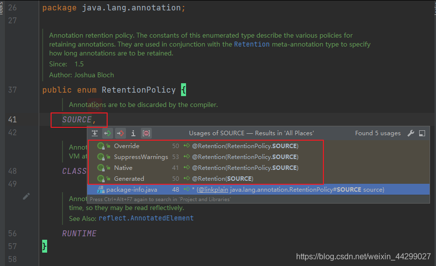 【Java注解】@Retention的作用和@Target注解的说明以及使用方法_java annotation target ...