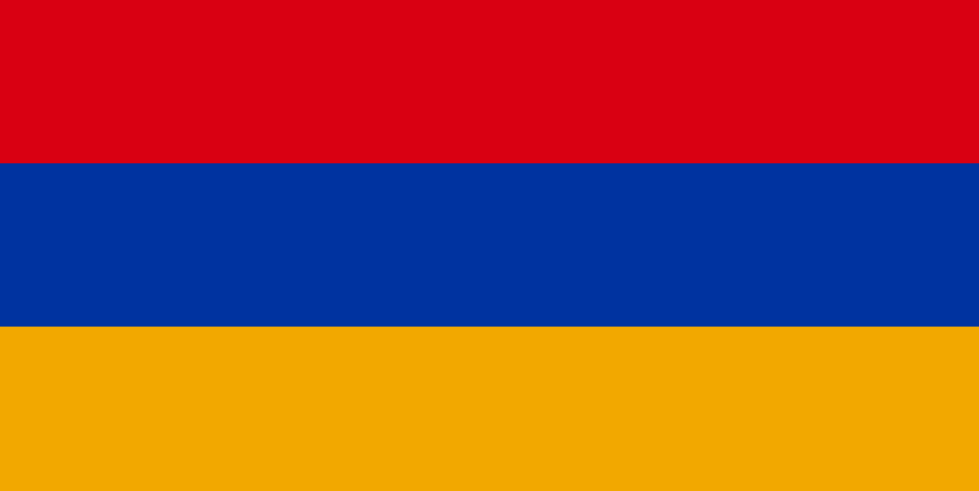 python使用turtle画亚美尼亚国旗