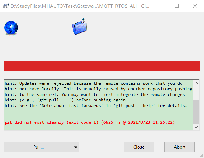 git did not exit cleanly (exit code 1)_更新子模块时出现git did not exit cleanly