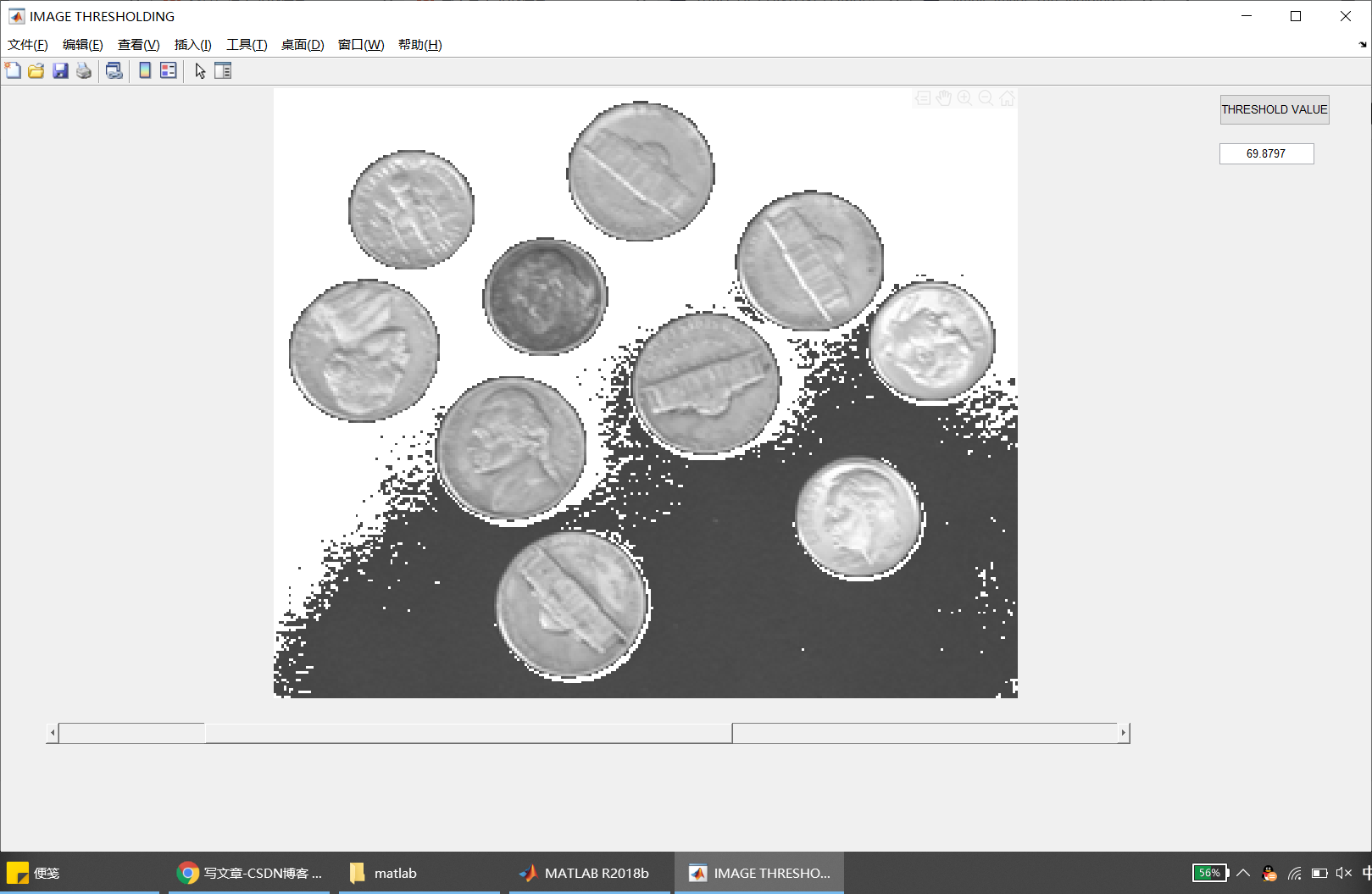 MATLAB学习笔记 使用 Slider组件进行简单图像阈值处理_matlab sliderCSDN博客