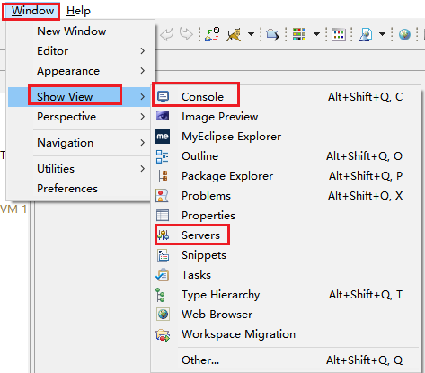 eclipse如何调出控制台/servers等等