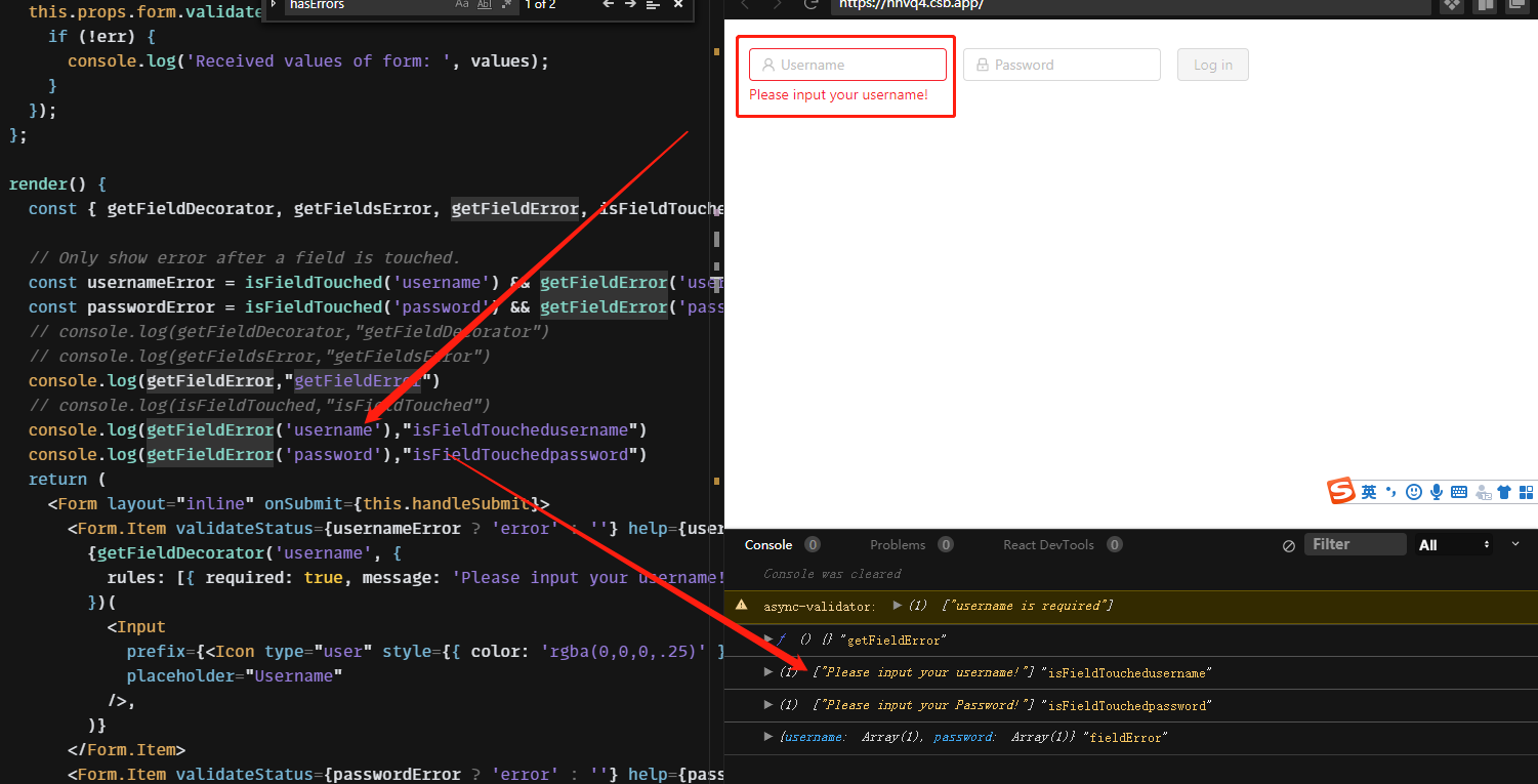 React开发（124）:ant design学习指南之form中的属性isFieldTouched