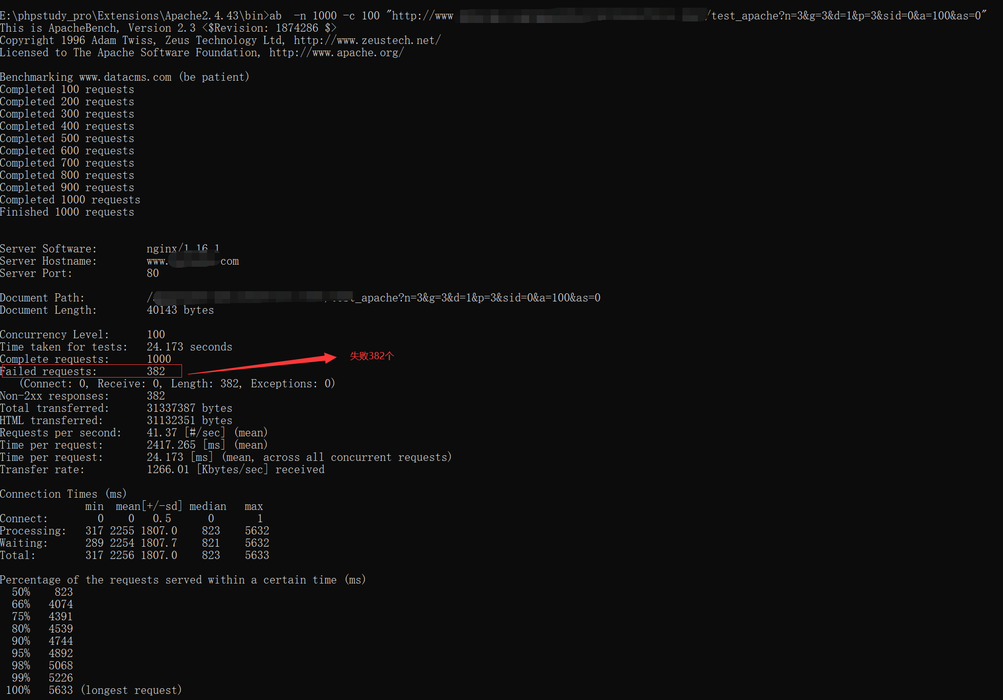 Stress testing with apache bench(ab) - Programmer Sought