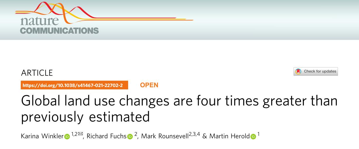 Global Land Use Changes Are Four Times Greater Than Previously ...