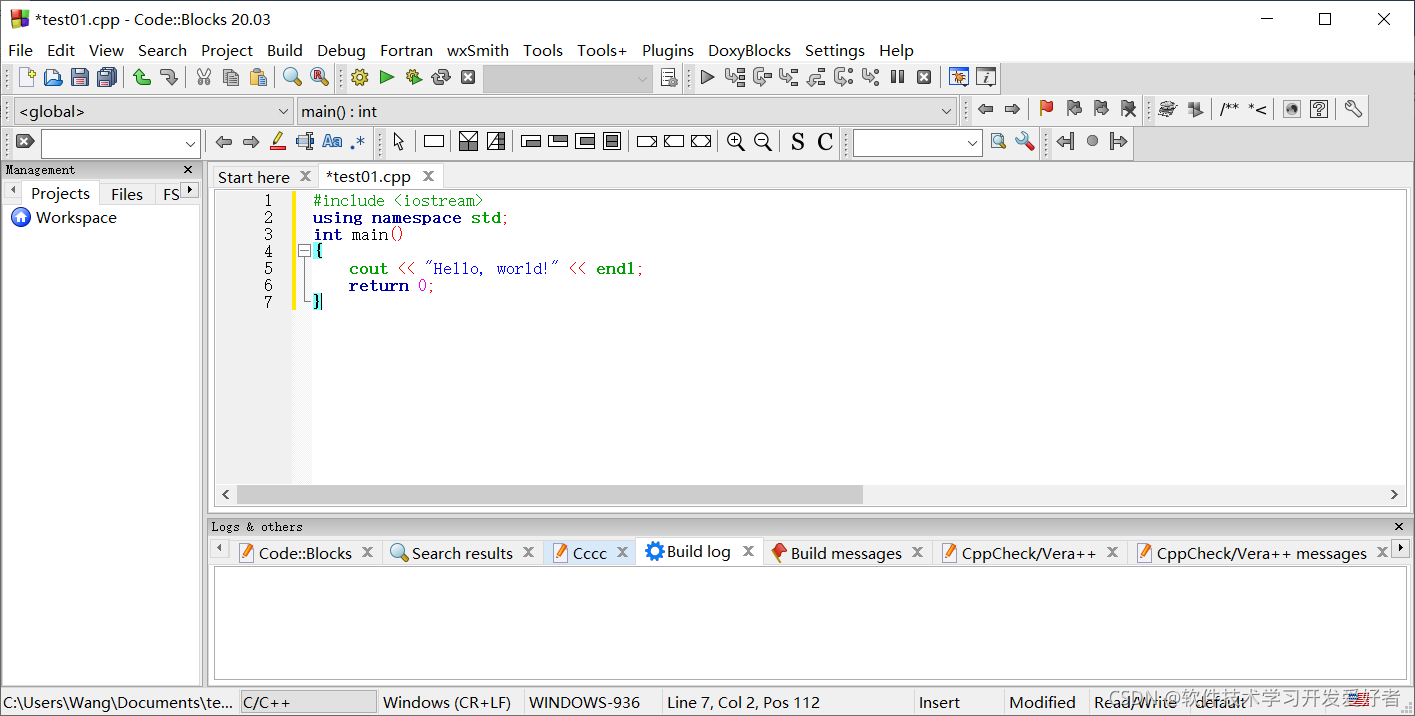 CodeBlocks安装与使用入门_code::blocks-CSDN博客