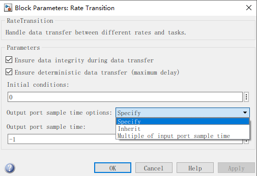 Simulink仿真模块 - Rate Transition