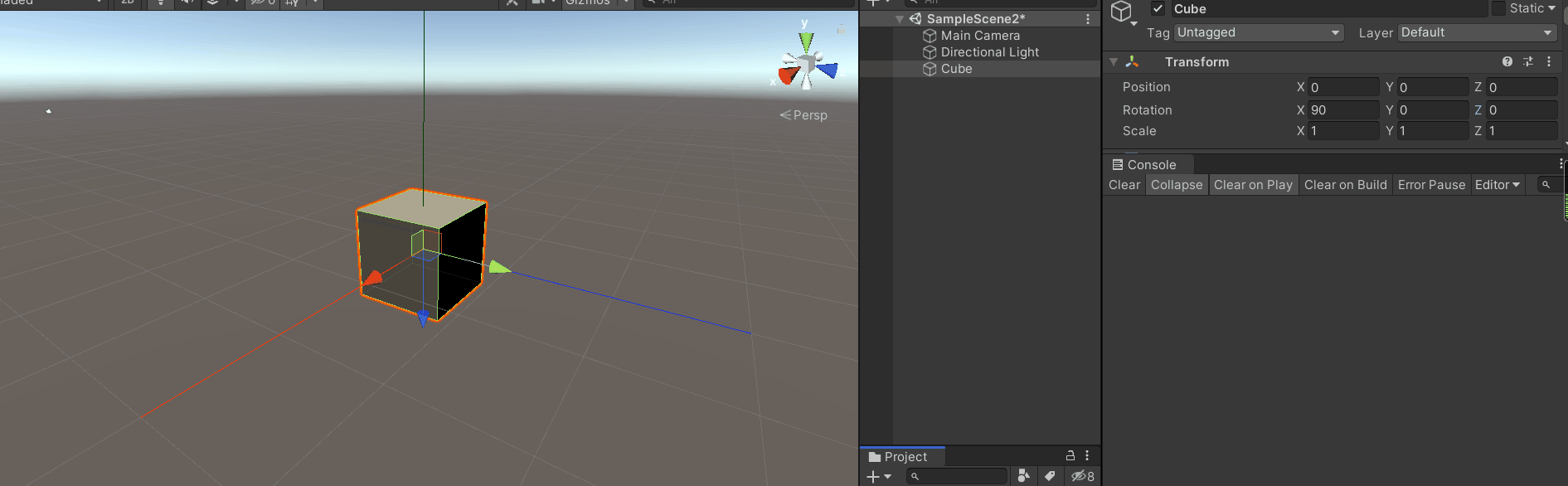 Unity 旋转欧拉角及万向锁问题