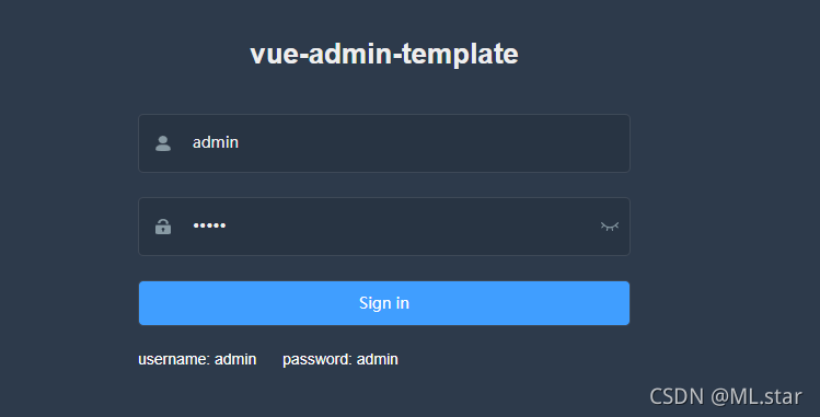 vue-admin-template框架