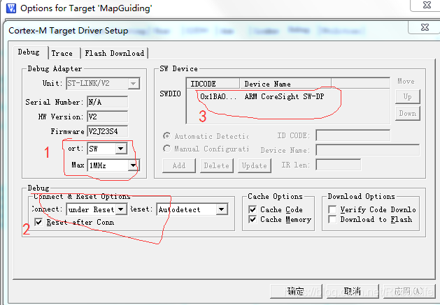 Stm32 St Link V2下载出现no Target Connected问题 Lxm920714的专栏 Csdn博客