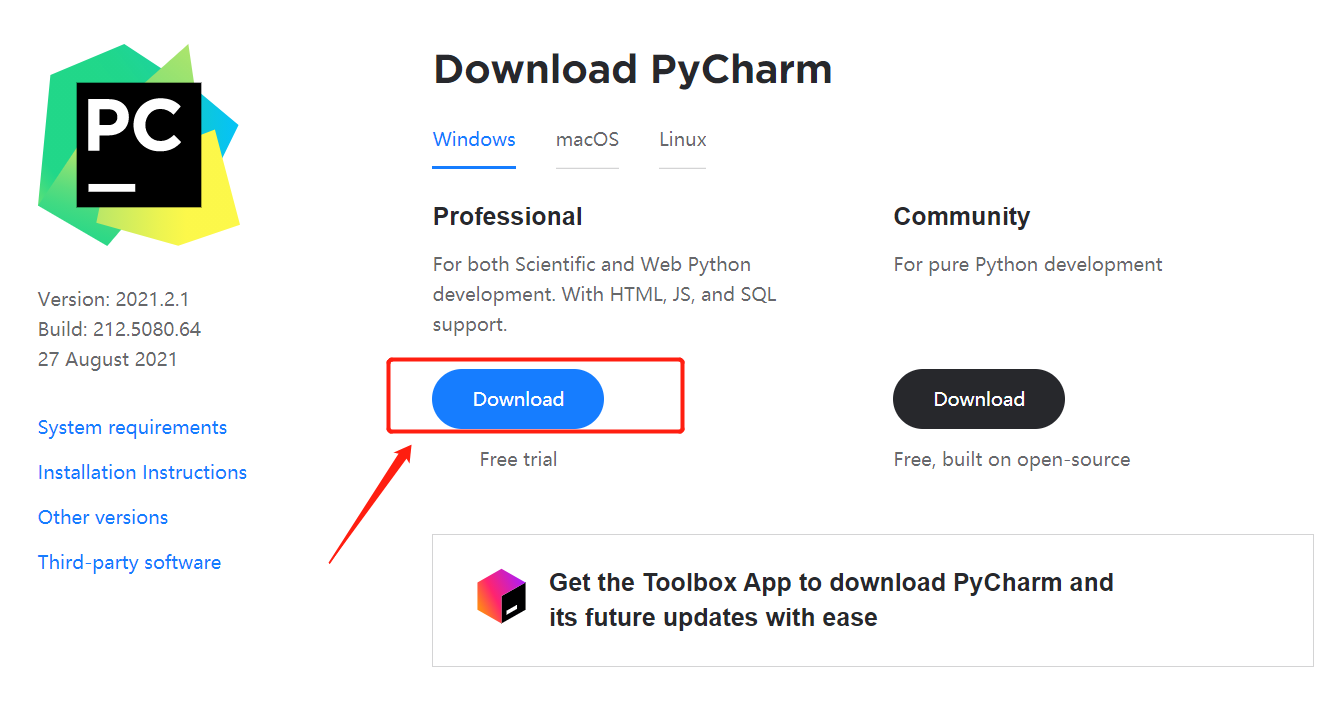 Pycharm 安装教程