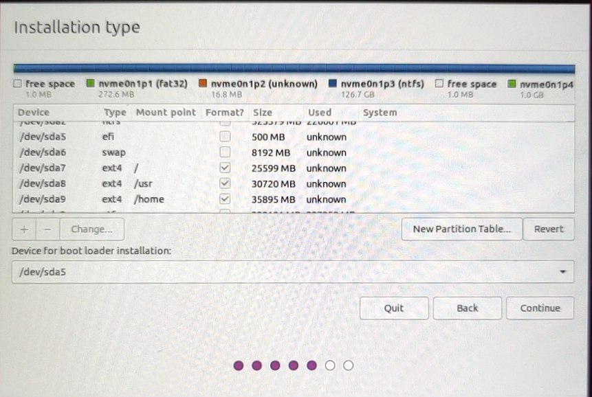 Ubuntu 20.04 系统分区