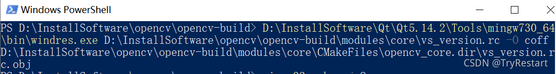 windres.exe执行错误提示‘gcc‘ 不是内部或外部命令，也不是可运行的程序或批处理文件。解决方法