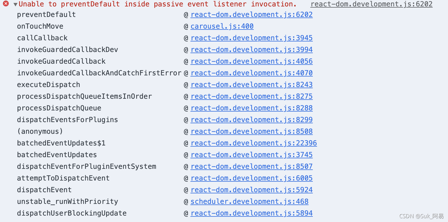 Unable To PreventDefault Inside Passive Event Listener Invocation Williamyi74 CSDN