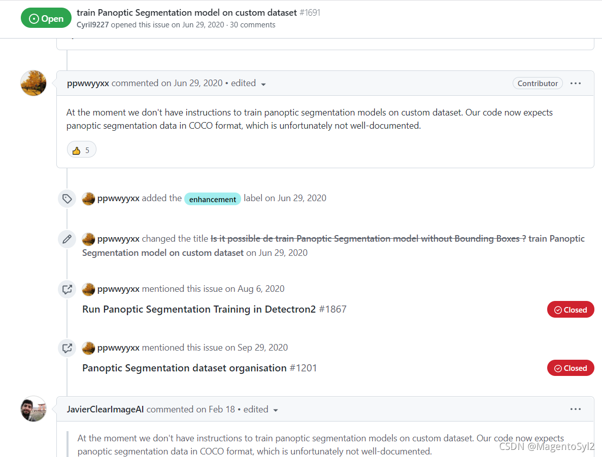【Detectron2Panoptic Segmentation训练自定义数据集】利用Detectron2全景分割模型训练自定义数据集_如何