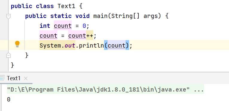 count = 0;count = count++; count等于多少?_int count=0-CSDN博客