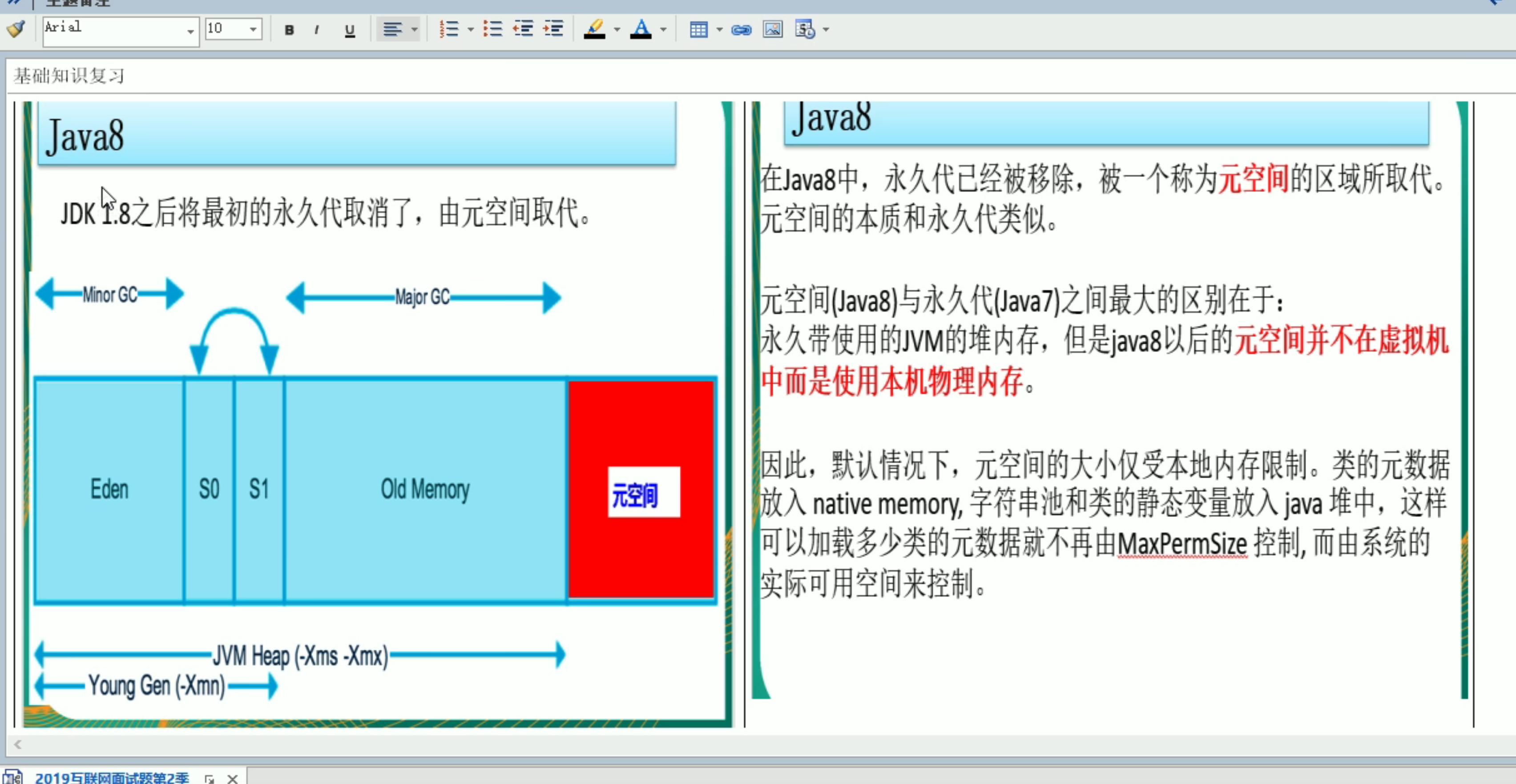 元空间java8