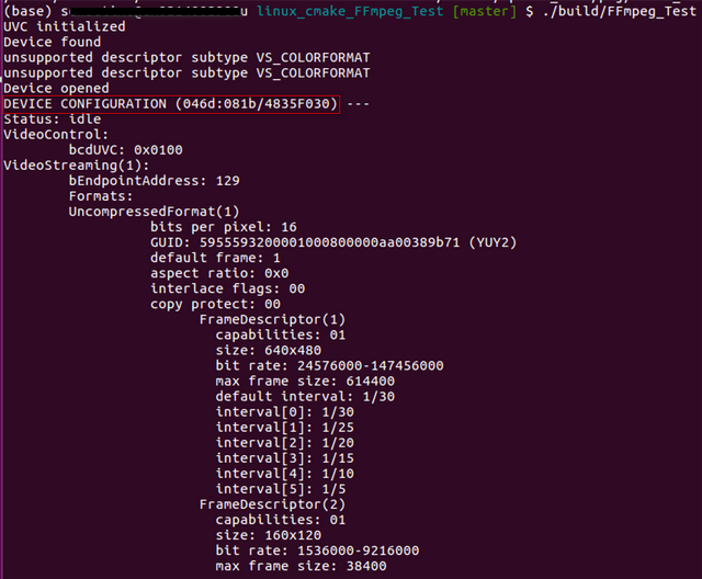 libuvc介绍及简单使用
