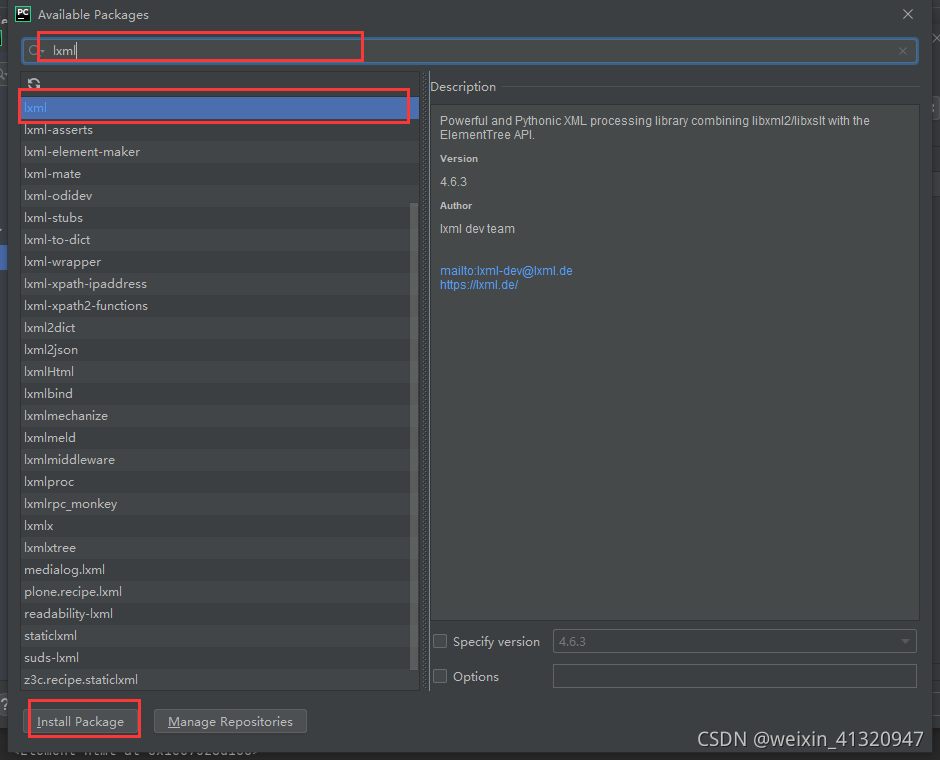 关于学习python过程中如何安装lxml库_pycharm lxml baidu-CSDN博客