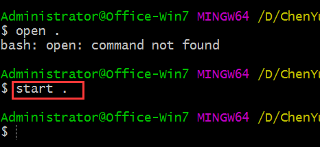 Windows端git Bash无法找到open命令 Bash Open Command Not Found Rudon滨海渔村的博客 Csdn博客