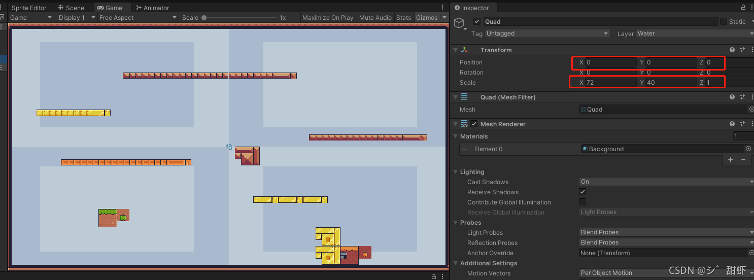 Unity Quad Gameobject 2D游戏知识点一、Unity 2D Quad使用_unity2d材质球-CSDN博客