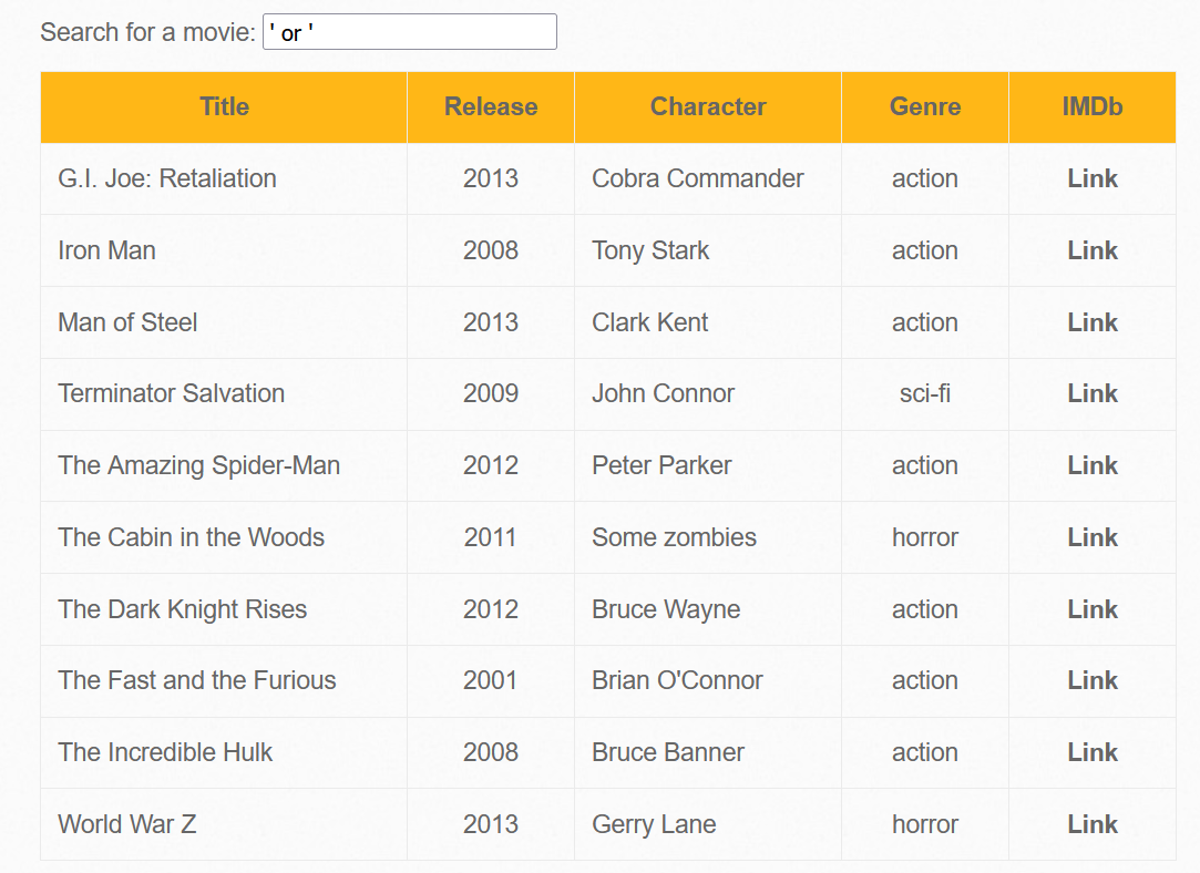 SQL Injection (AJAX/JSON/jQuery)-CSDN博客