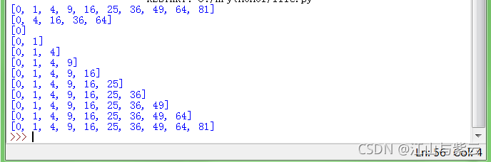 python列表推导式 for循环