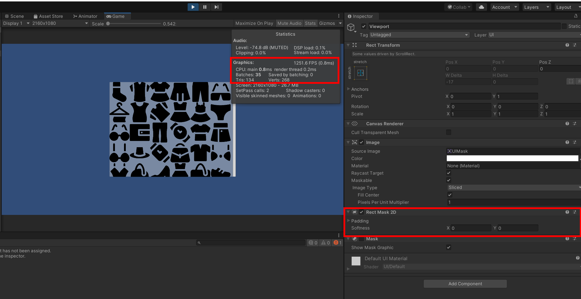 Unity3d ScrollView的一种优化方法:使用RectMask2D代替Mask_rectmask2d替代mask-CSDN博客