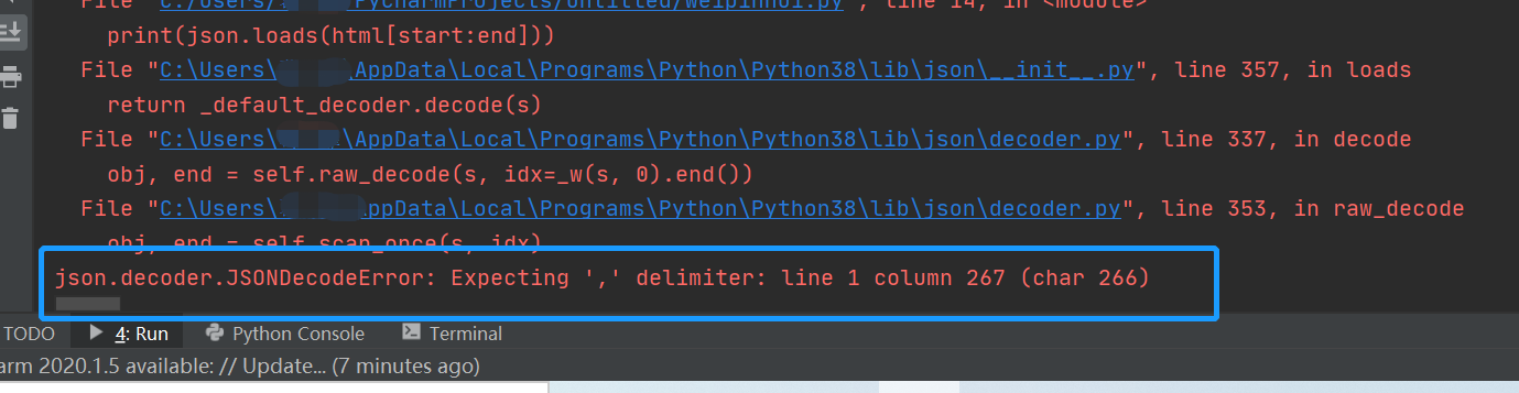 json-decoder-jsondecodeerror-expecting-delimiter-line-1-column-267-char-266