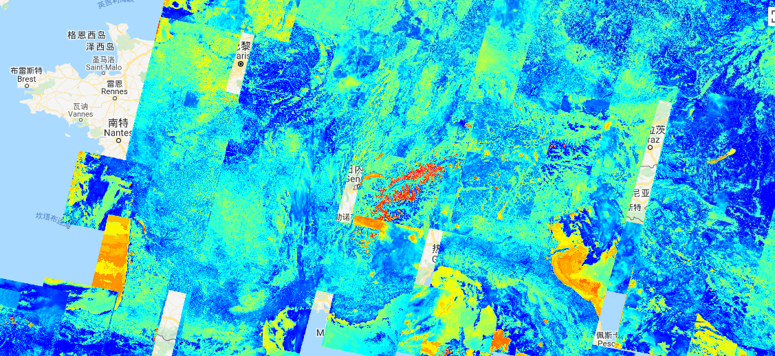 Google Earth Engine ——LANDSAT 4系列归一化差异水指数（NDWI）——8天/32天/年际合成数据集_google ...