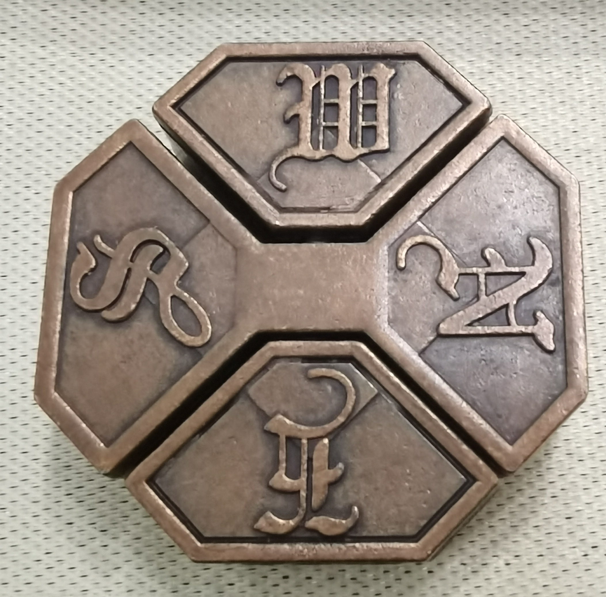 魔金3正三角四方锁八卦锁魔戒