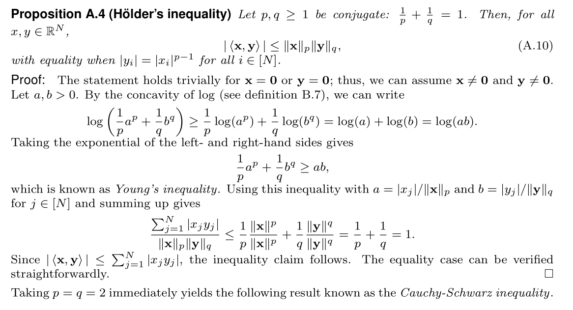 赫尔德氏不等式（Holder‘s inequality)和柯西施瓦茨不等式（CauchySchwarz inequality）的证明