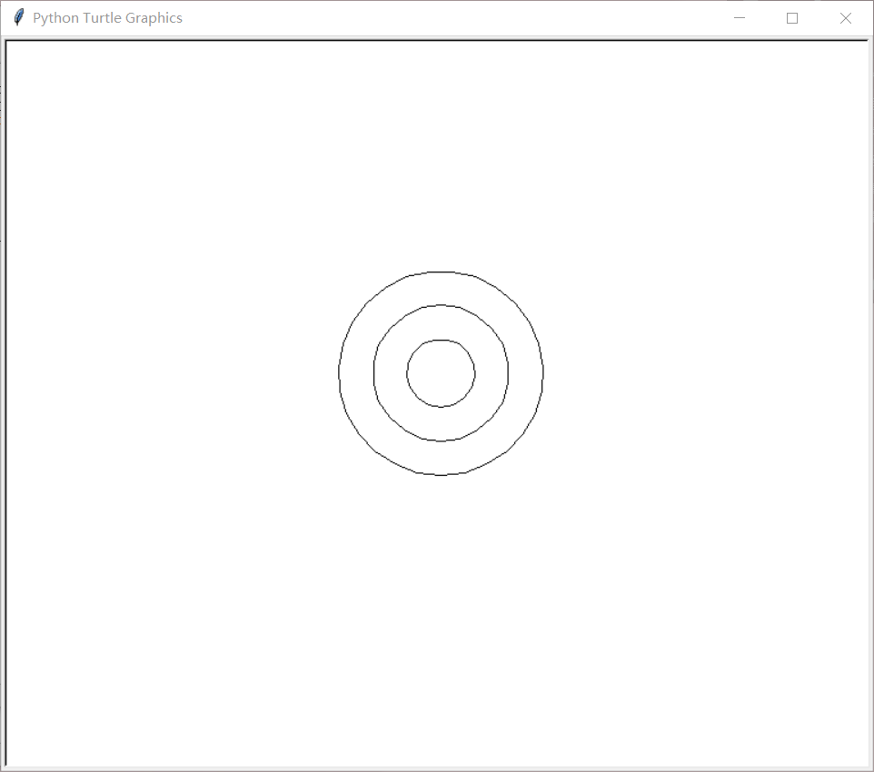 python：画简单的同心圆（源码+效果图）