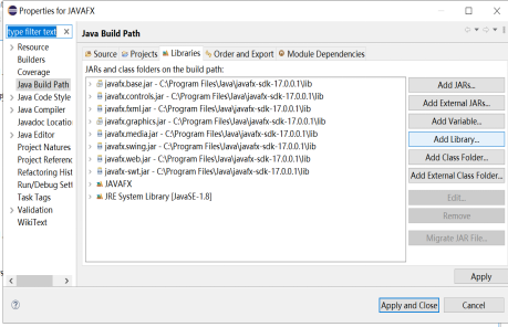 JavaFX包的下载及配置（Eclipse）_javafx下载17.0.10-CSDN博客