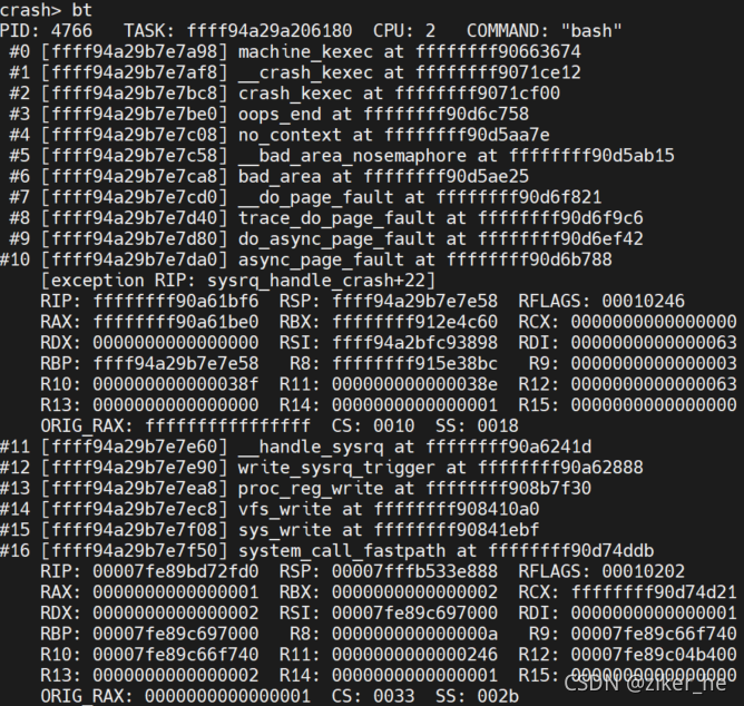 Code Crash Segment crash调试内核入门-老司机带你上车_crashkernel-CSDN博客