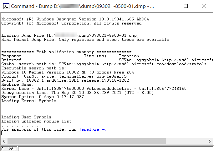 【WINDOWS系统】WinDbg调试工具