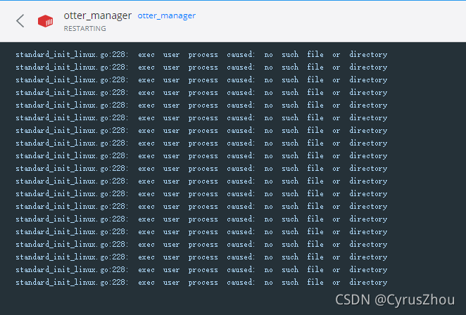 Windows:Docker Standard_Init_Linux.Go:228: Exec User Process Caused: No  Such File Or Directory 错误解决_Cyruszhou的博客-Csdn博客