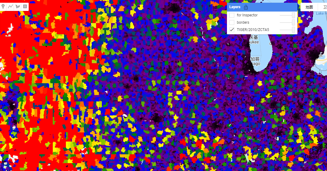 Google Earth Engine——美国邮政编码表数据集区（ZCTA）是美国邮政服务（USPS）5位数邮政编码的近似区域代表 ...