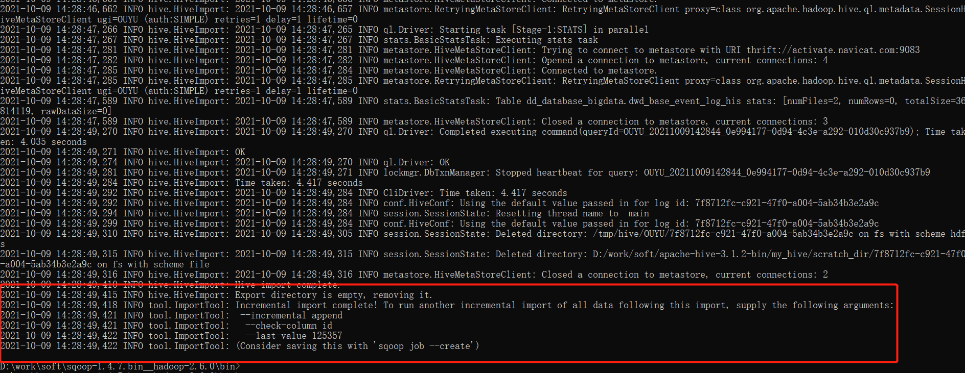 sqoop+mysql+hive收集数据&例子_sqoop测试连接hiveCSDN博客