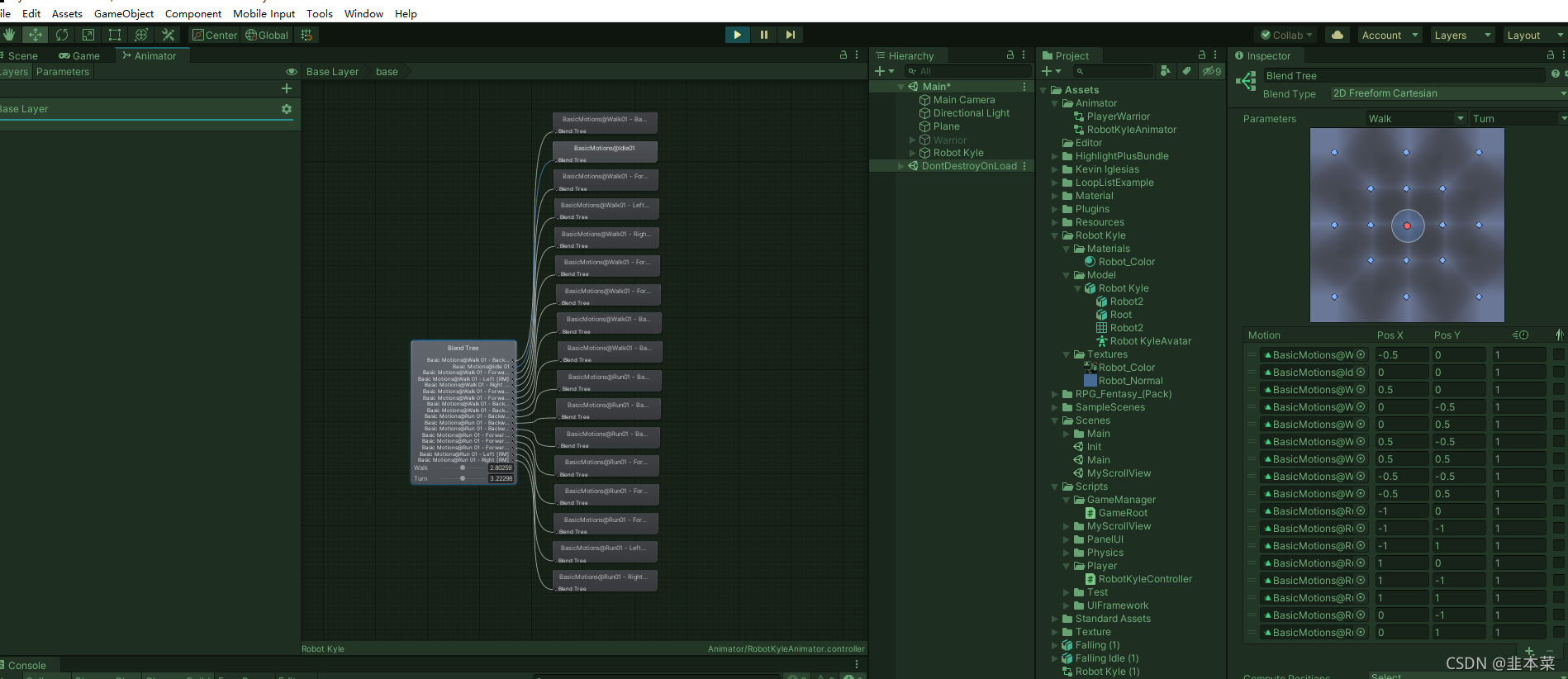 Blend Tree Graph Unity Unity 动画混合树实例(Blend Tree)_unity混合树动画-CSDN博客