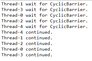 并发编程--CyclicBarrier屏障