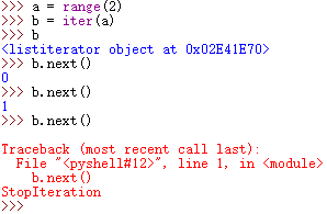 15python的for循环与迭代器生成器