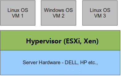 Type 1 virtualization