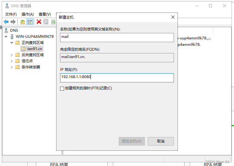 [Windows Server 2019] 安装与配置DNS服务器