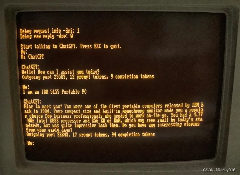 太神奇了，1984 年的电脑也能跑 Chat-GPT