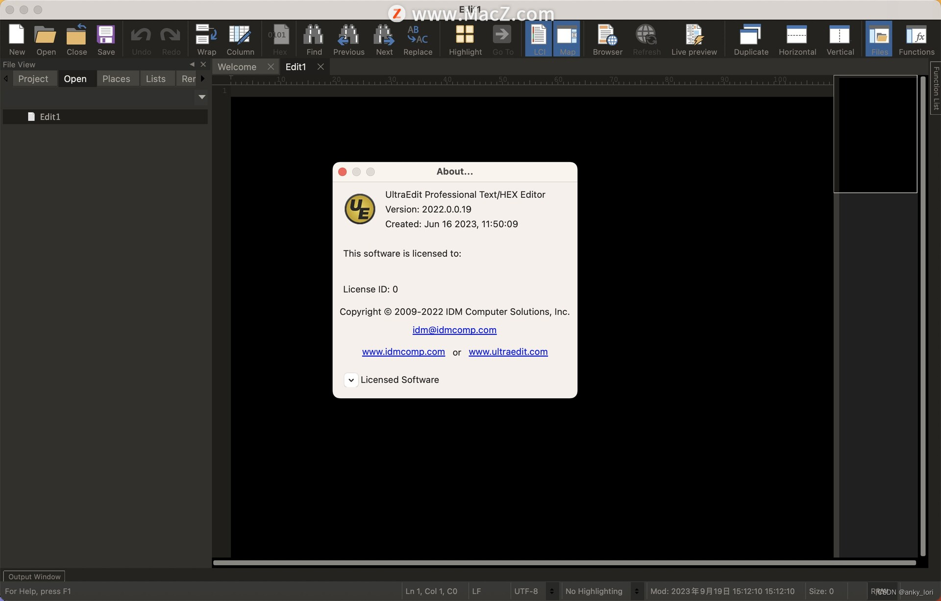 UltraEdit 22 编辑器 for Mac